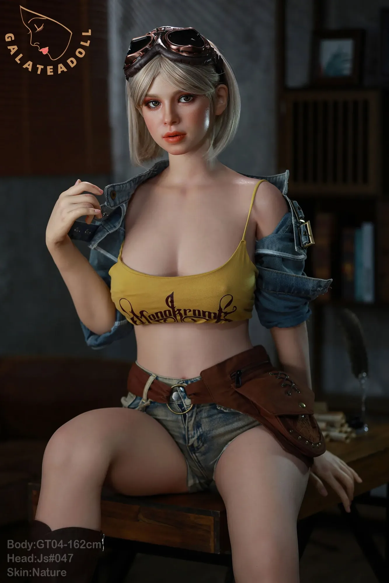 GALATEA DOLL- 162CM/5FT4 D CUP FULL SILICONE MOVABLE JAW SEX DOLL- SELINA view 8