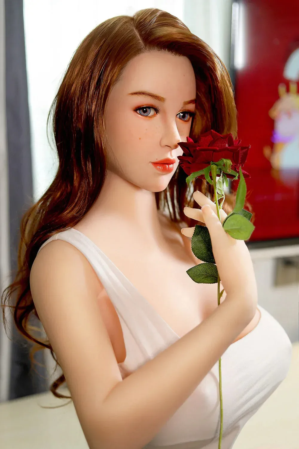 158CM (5' 2") SURREAL BIG BOODS MATURE SEX DOLL (SILICONE HEAD) - EILEEN view 4