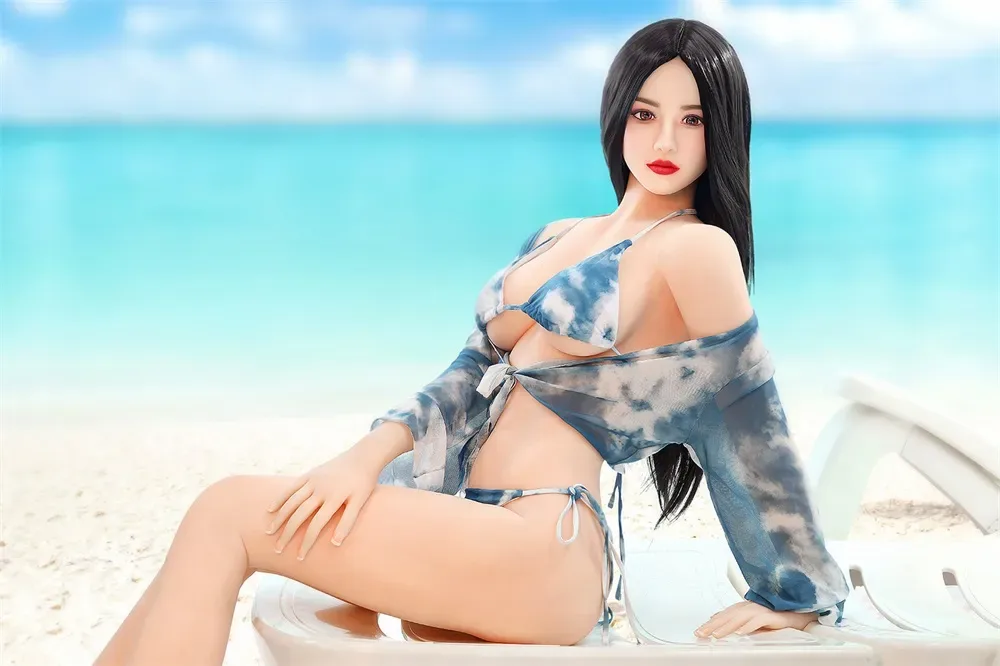 CHRISTINE - 166CM (5FT6) PURE LIFE-LIKE SEX DOLL WITH BLACK LONG STRAIGHT HAIR view 8