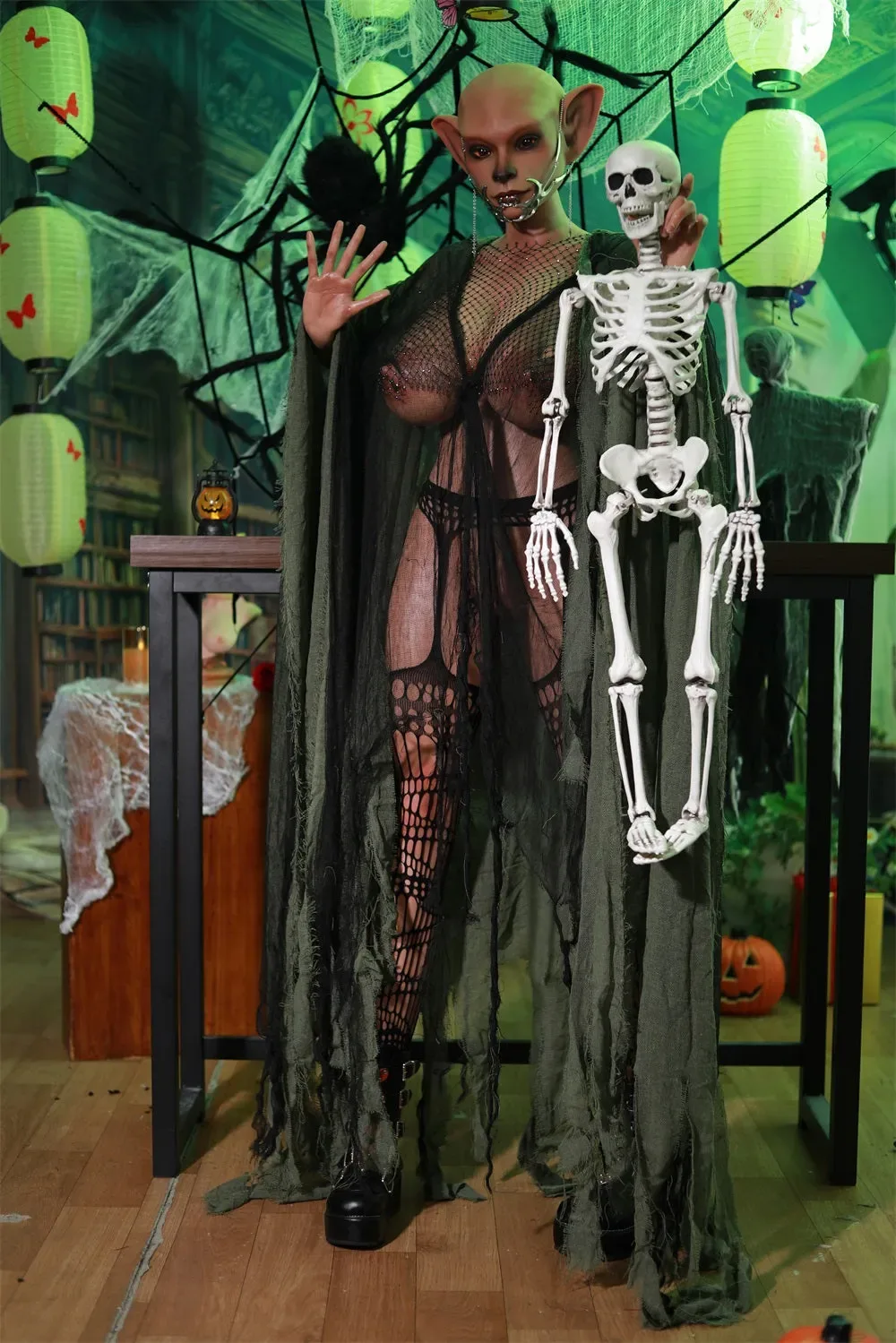 STARRY DOLL | 175CM/5FT7 HUGE BOOBS FULL SILICONE ALIEN SEX DOLL - ISOLDE view 2