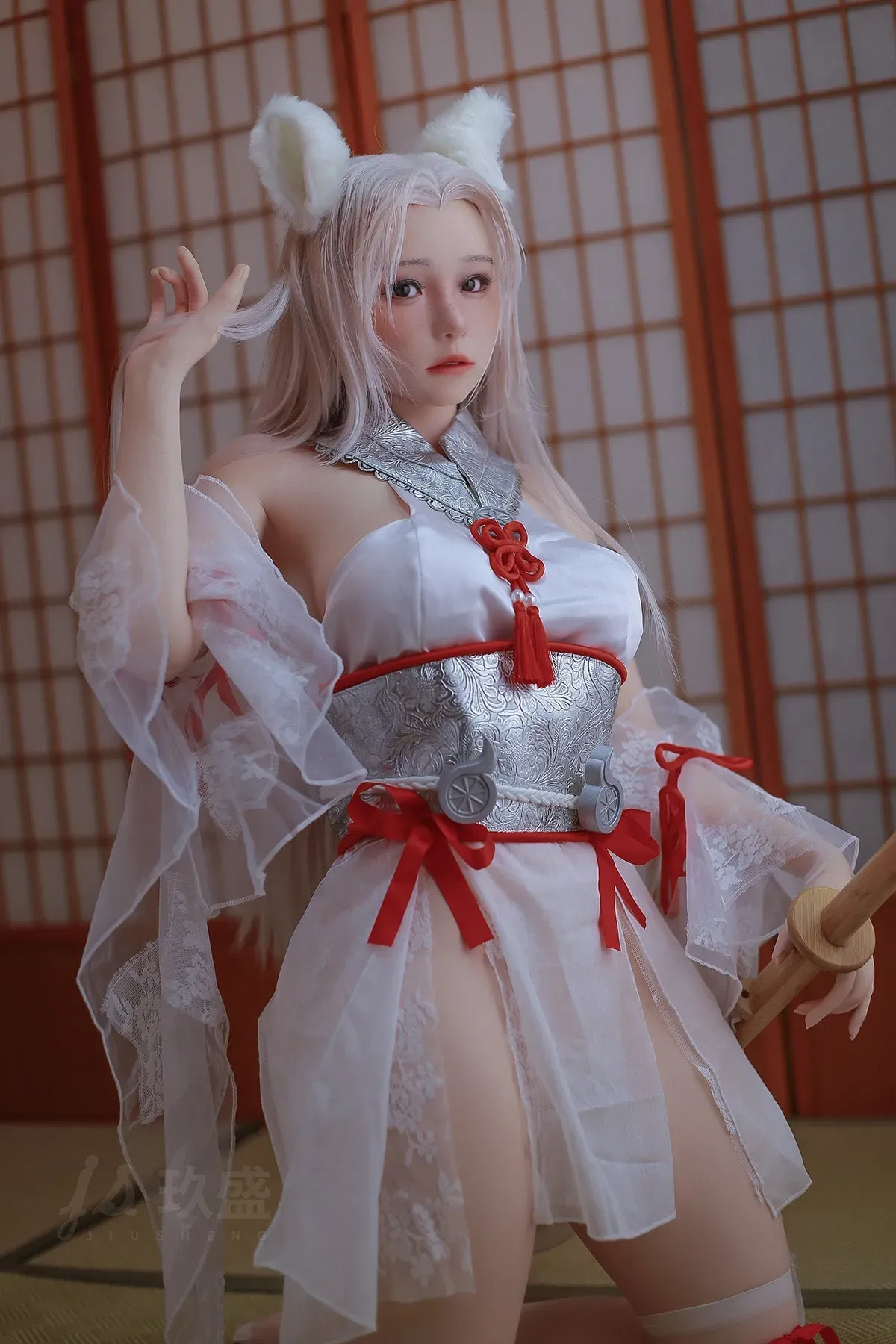 JIUESHENG DOLL | 152CM/4FT11 E CUP FULL SILICONE ROS HEAD MOVABLE JAW SEX DOLL- YUME view 3