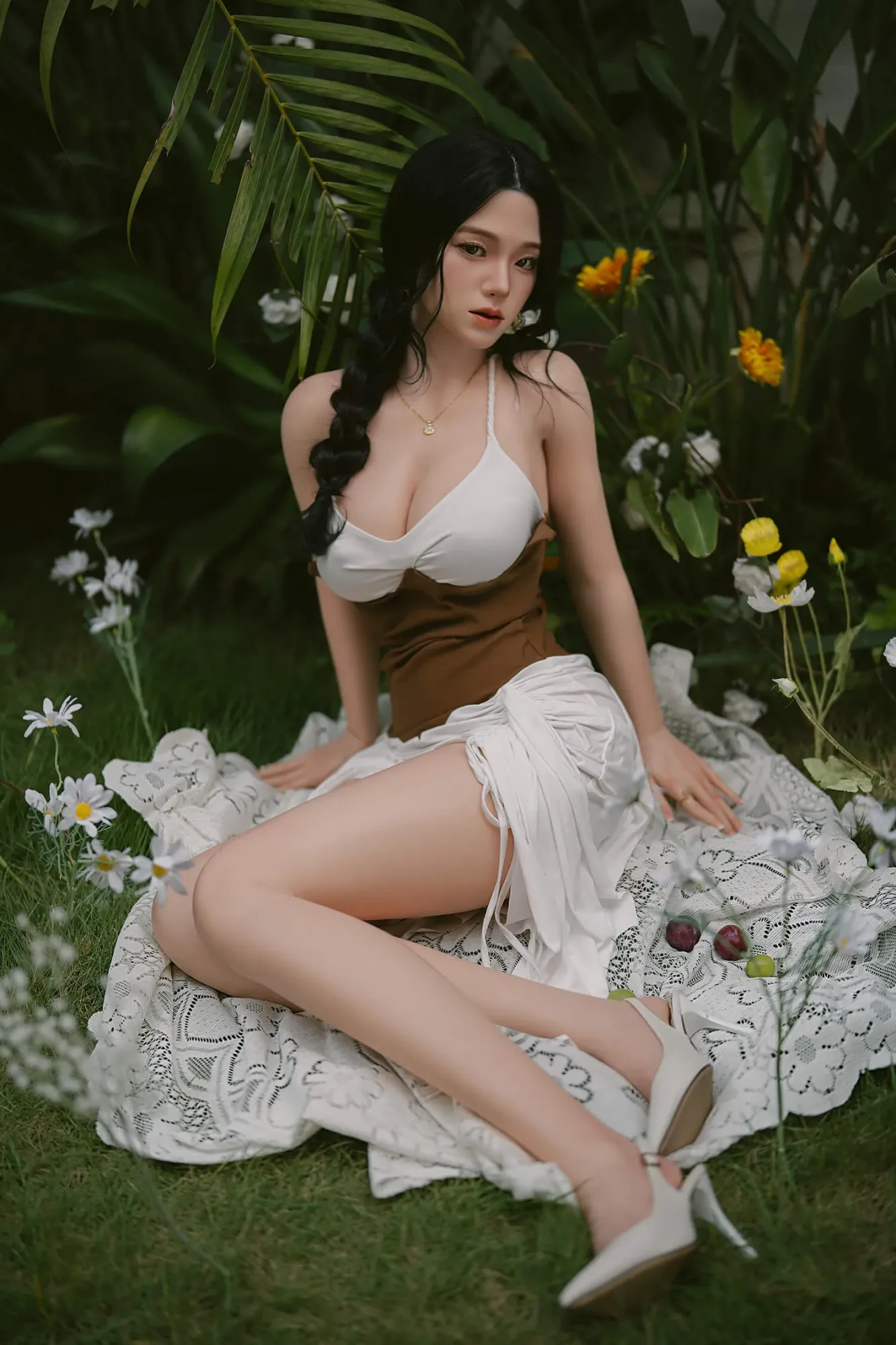 SY DOLL | 164CM FULL SILICONE REALISTIC SEX DOLL WITH SILICONE HEAD AND IMPLANTED HAIR - SARAYA view 3
