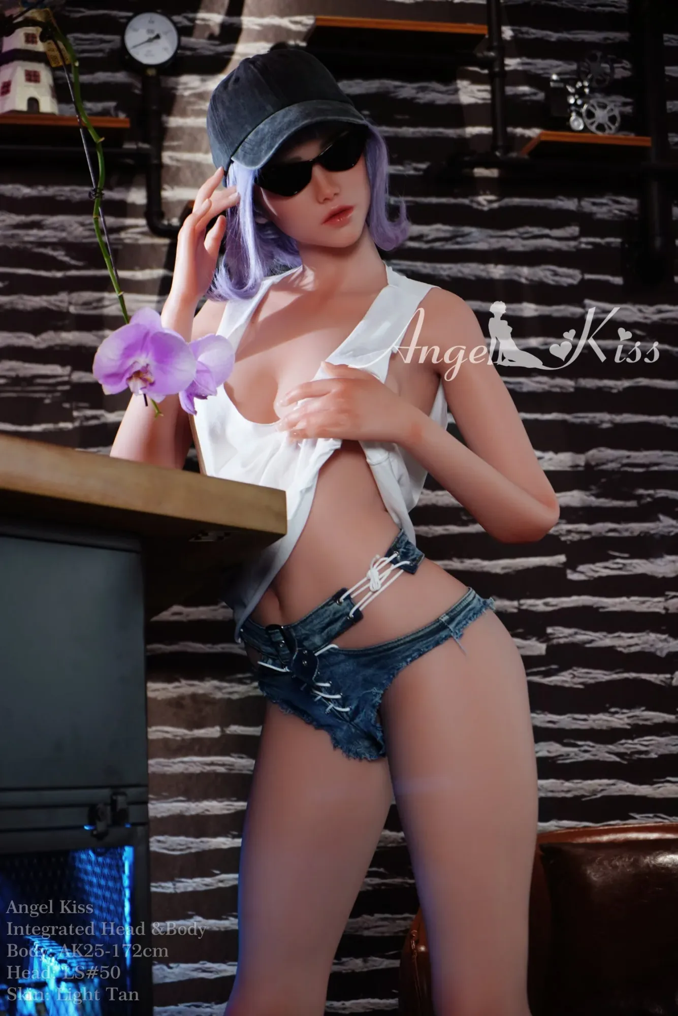 WM DOLL- 172CM(5FT8) FULL SILICONE INTEGRATED HEAD&BODY SEX DOLL- ANNIE view 4