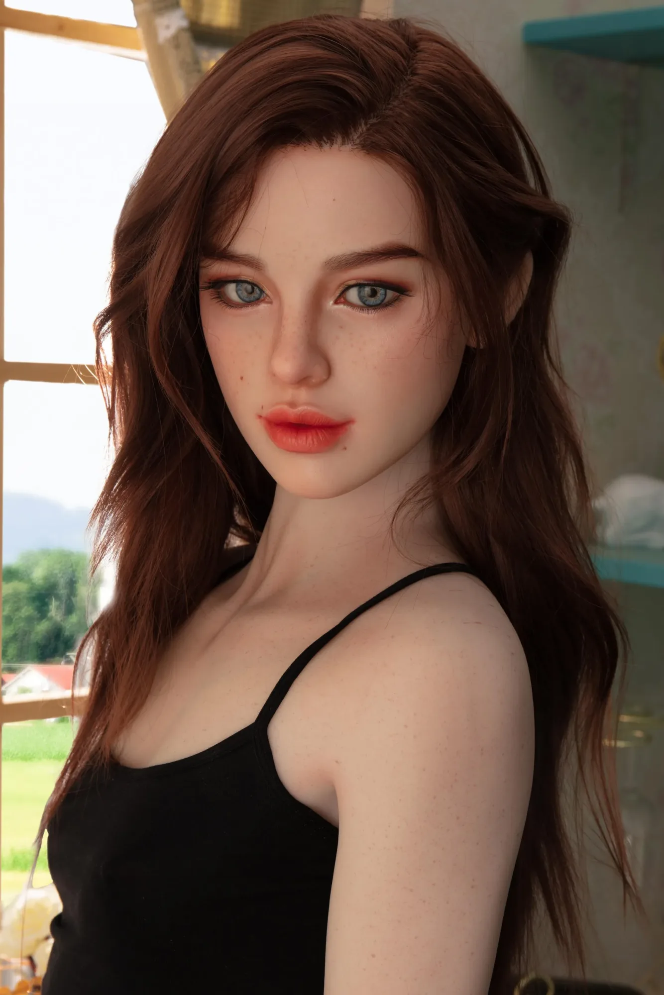 STARPERY DOLL | 171CM (5FT 7IN) SLIM A CUP SEXYE DOLL FULL SILICONE WITH IMPLANTED HAIR – HEDY view 5