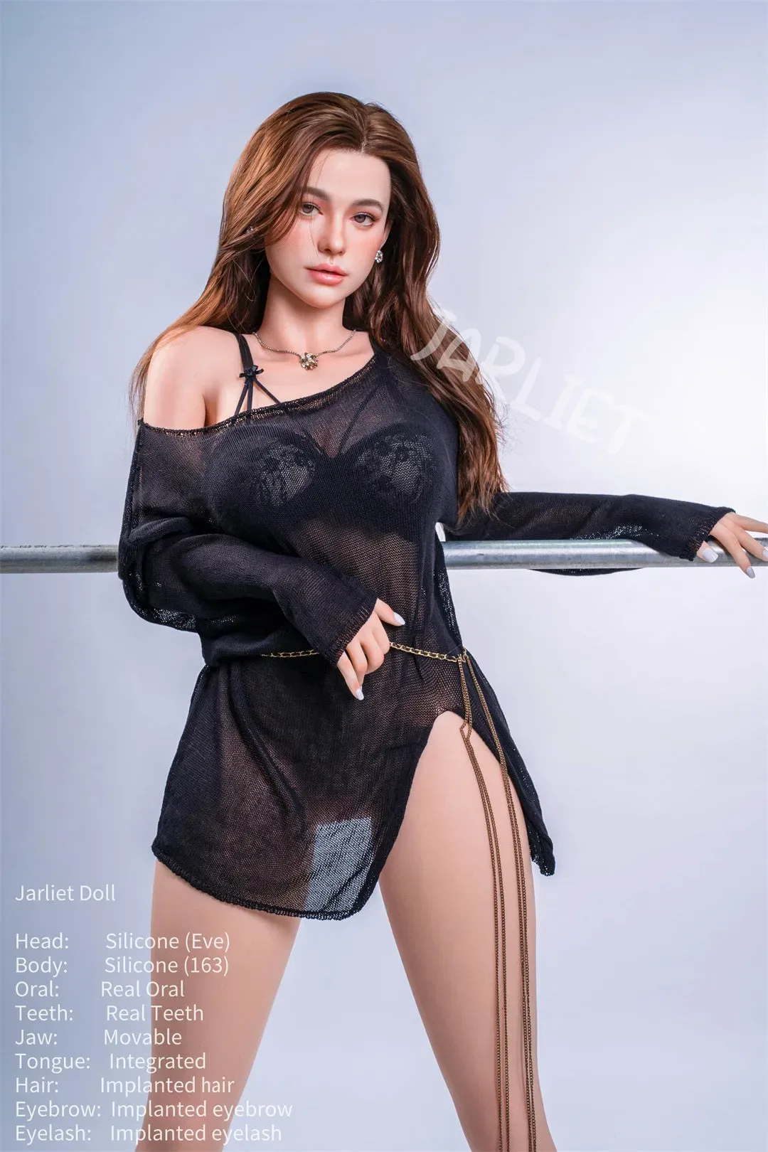JARLIET | US IN STOCK 5FT4/163CM ROS SILICONE HEAD WITH MOVABLE JAW SEX DOLL - EVE view 4