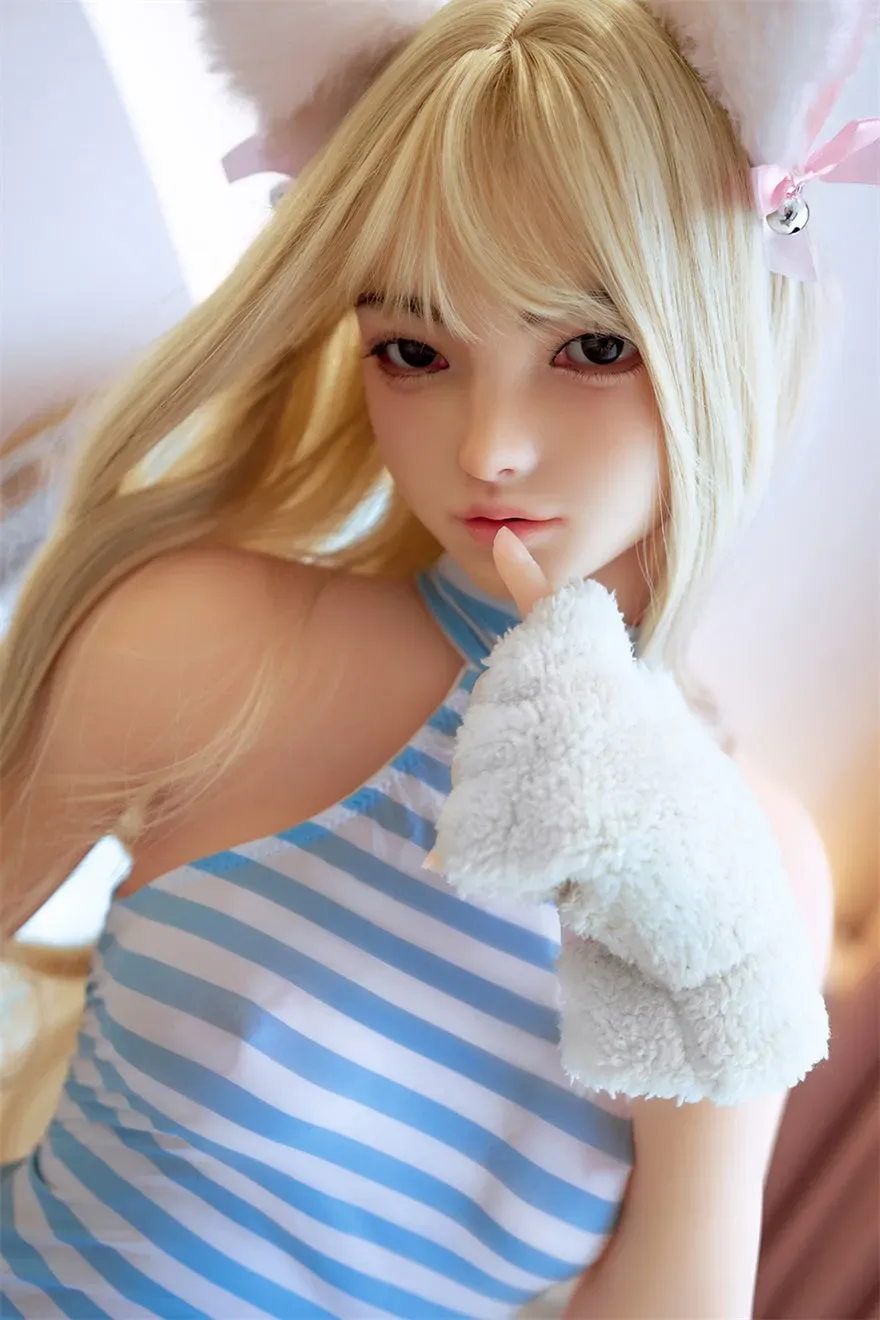 6YE | 158CM/5FT2 SMALL BREAST SILICONE SEX DOLL WITH MOVABLE JAW - DUO view 4