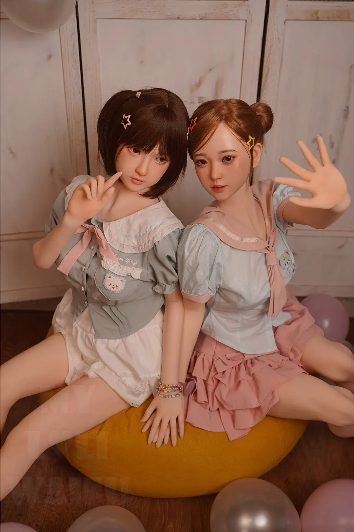 MLW DOLL- B CUP SILICONE HEAD ASIAN TWINS SEX DOLL- MIA&HARUKI view 3