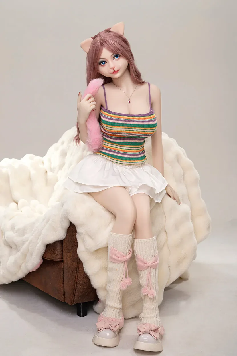 CASTLE DOLL-156CM BUNNY GIRL FOX FACE SILICON HEAD SEX LOVE DOLL- ZOE