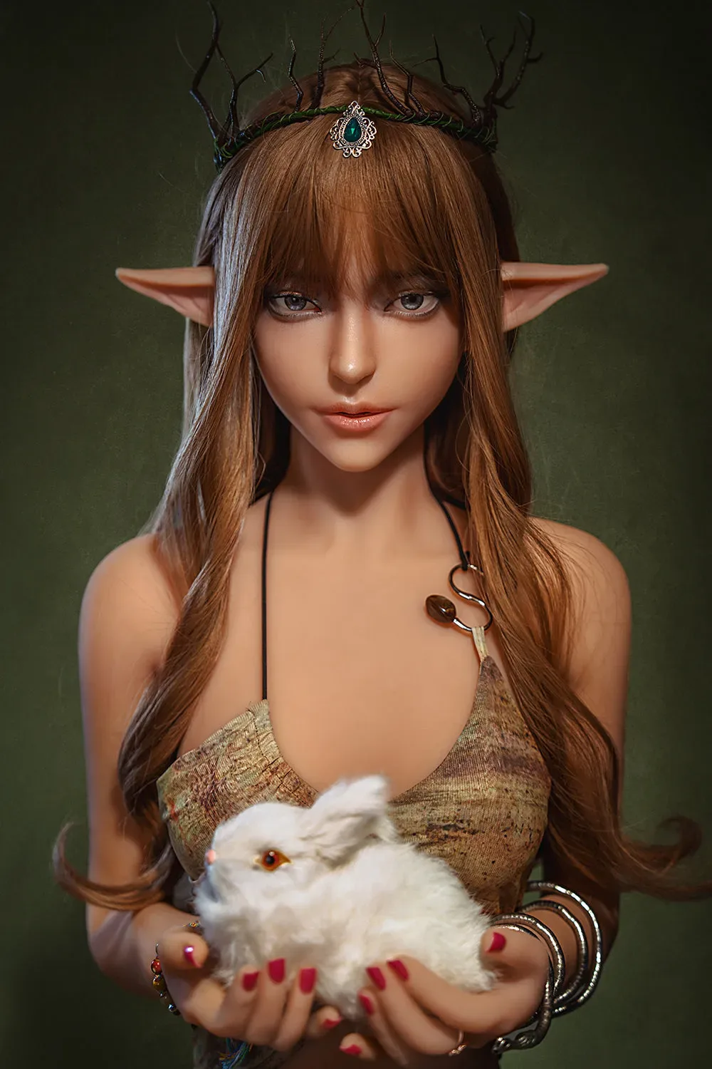 6YE | 158cm/5ft2  A-Cup ROS Head Elf Sex Doll- Tinny view 2