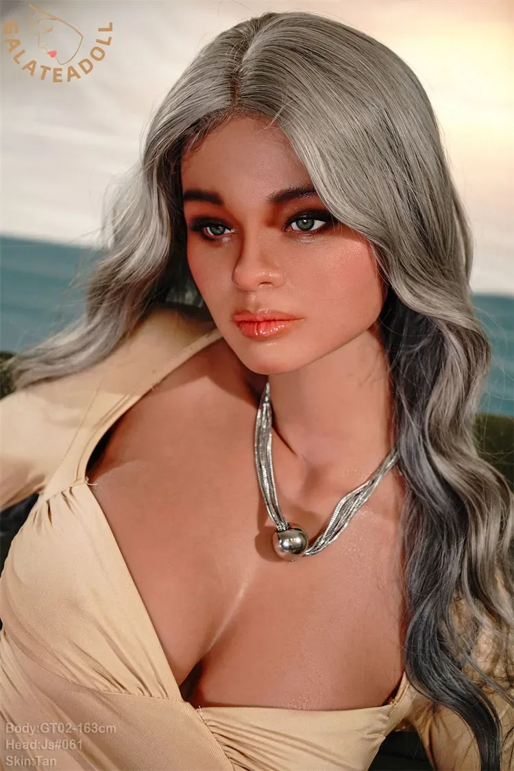 GALATEA DOLL- 163CM/5FT4 D CUP FULL SILICONE MOVABLE JAW SEX DOLL- MARY view 6