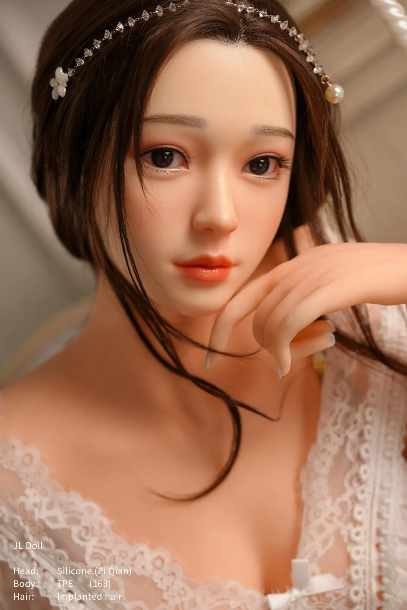 JARLIET | 5FT2/160CM MEDIUM BREAST SEX DOLL WITH SILICONE HEAD - BEI