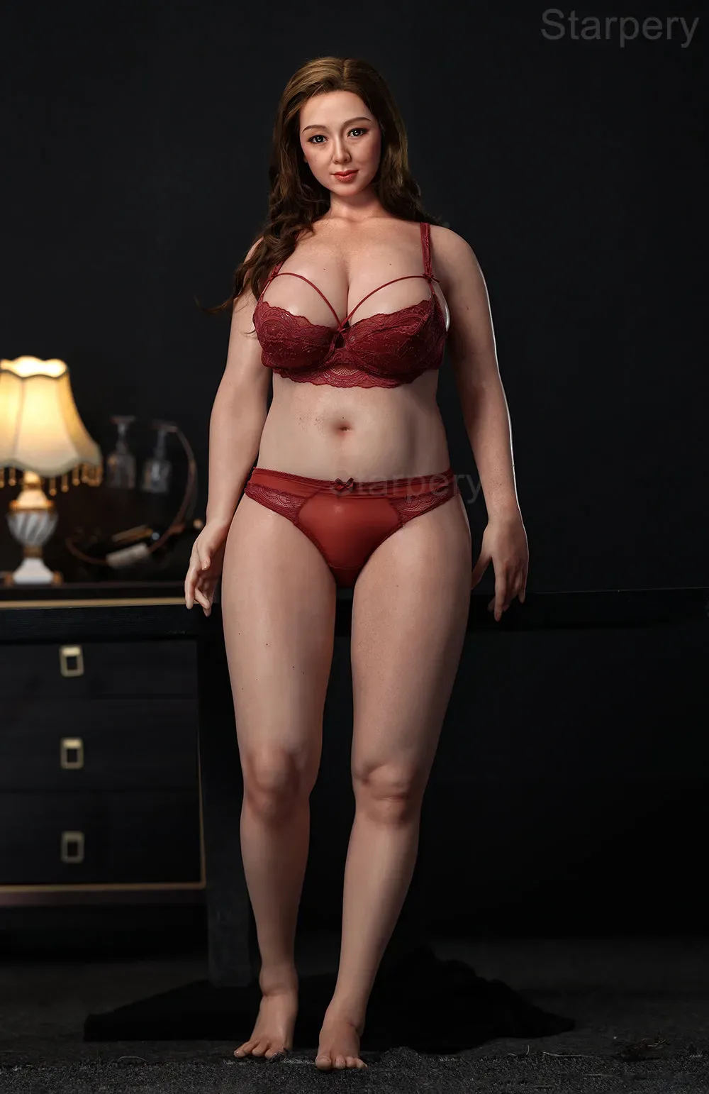 STARPERY DOLL | 168CM (5FT 6IN) H CUP BBW REALISTIC SILICONE SEX DOLL WITH IMPLANTED HAIR – AYUMI