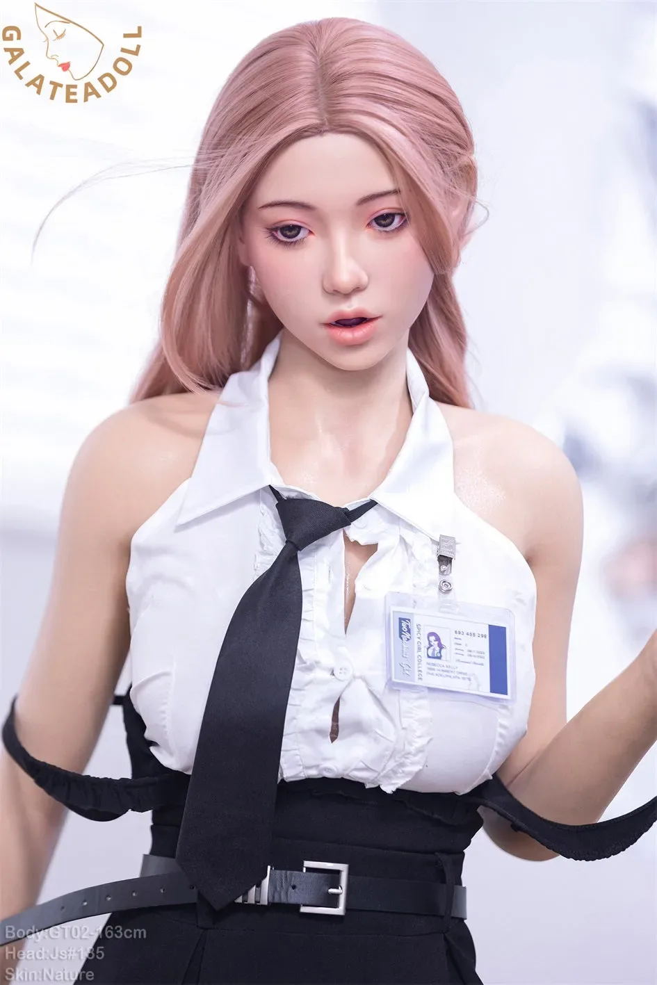 GALATEA DOLL- 163CM/5FT4 D CUP FULL SILICONE MOVABLE JAW SEX DOLL - EINA view 7