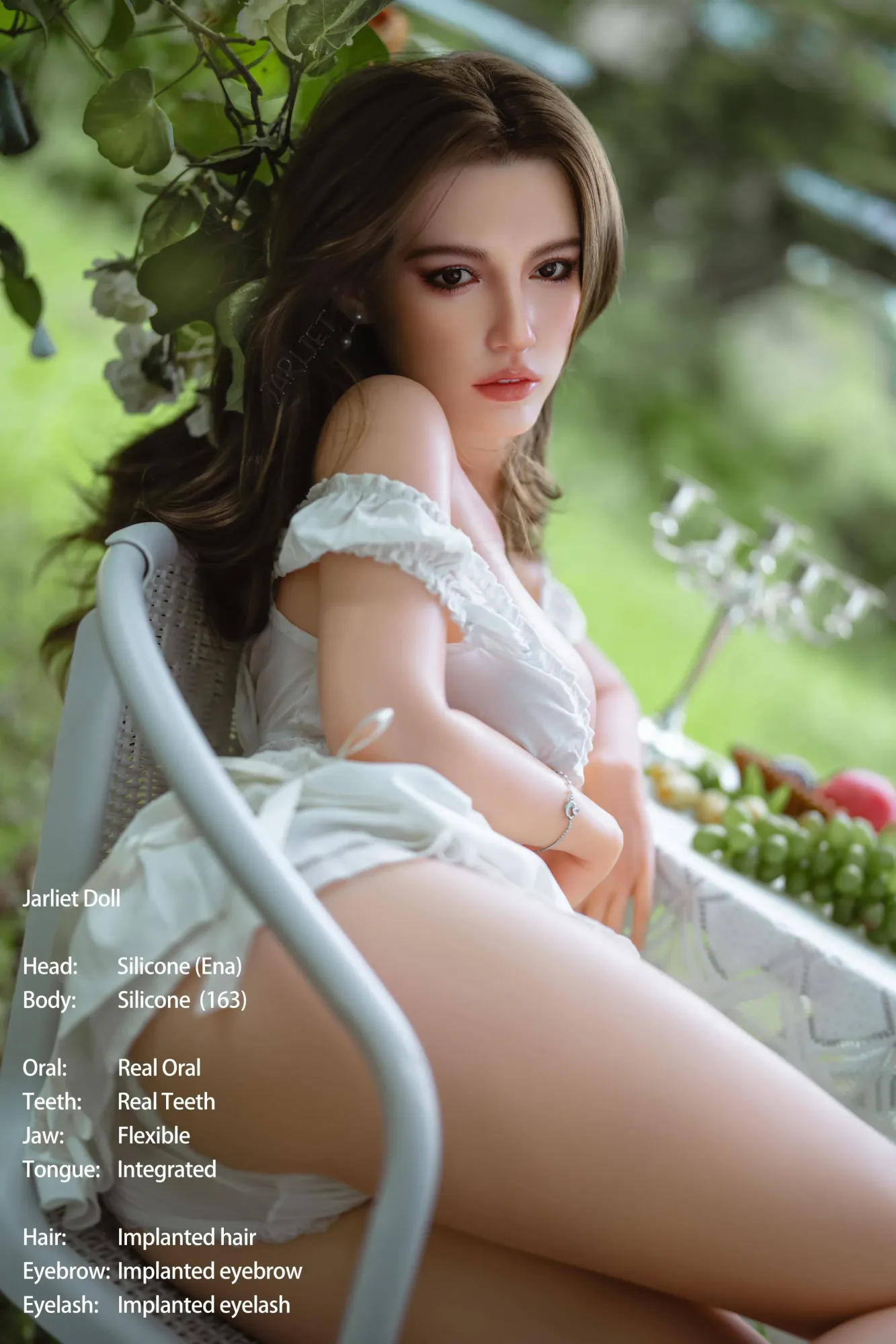 JARLIET | 163CM D CUP FULL SILICONE REALISTIC SEX DOLL WITH ROS HEAD – ENA view 6