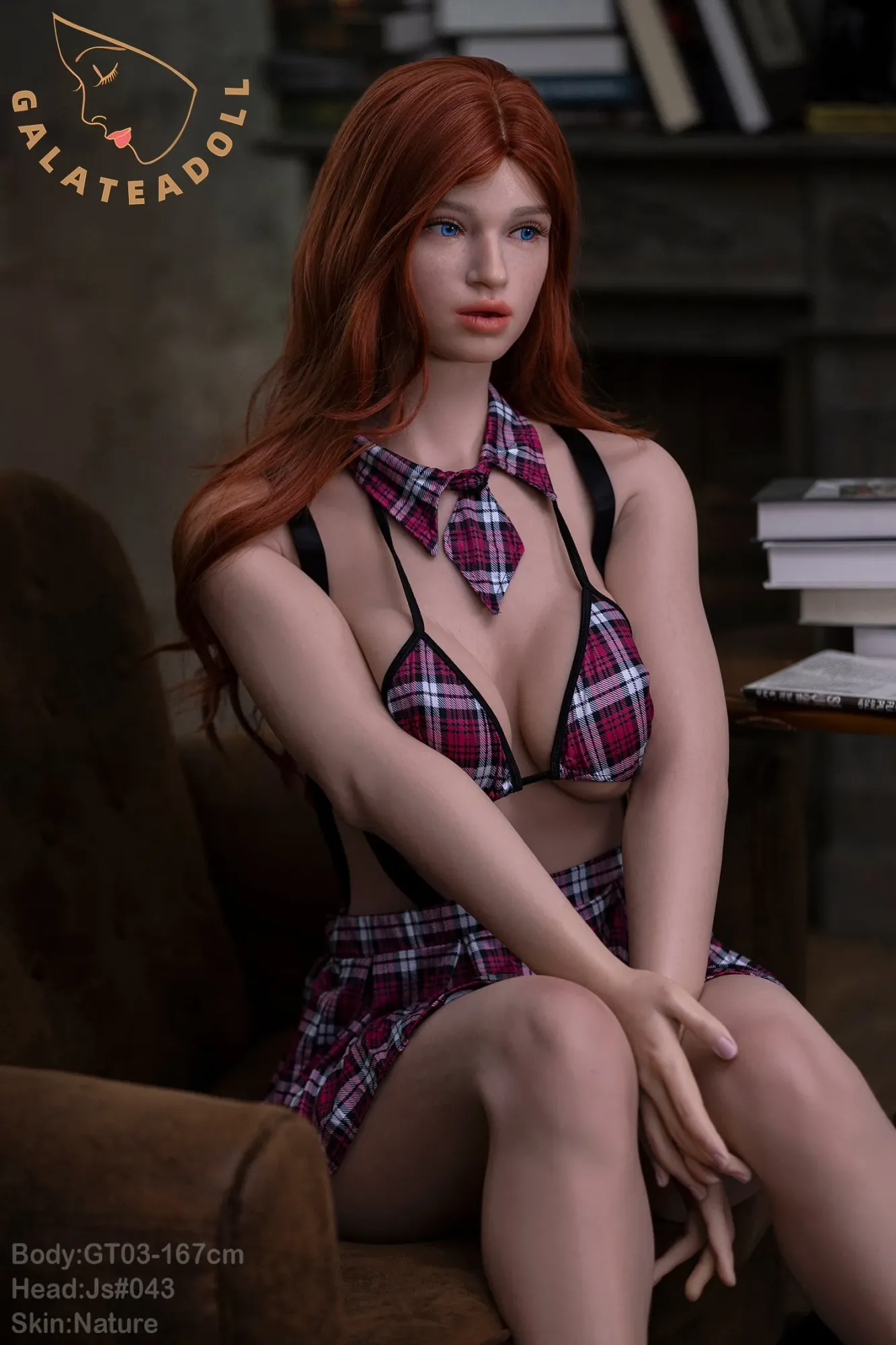 GALATEA DOLL- 167CM/5FT6 D CUP FULL SILICONE MOVABLE JAW SEX DOLL- FRANKA view 3