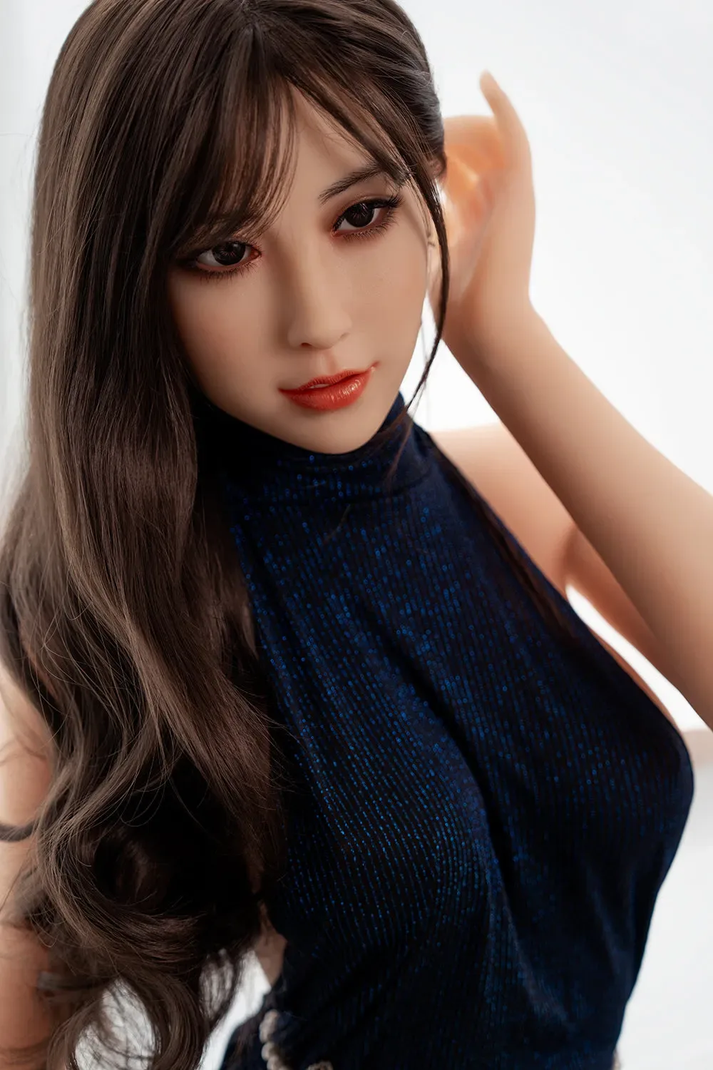 6YE | 158CM/5FT2 MEDIUM BREAST ROS HEAD MOVABLE JAW TPE SEX DOLL - TIN