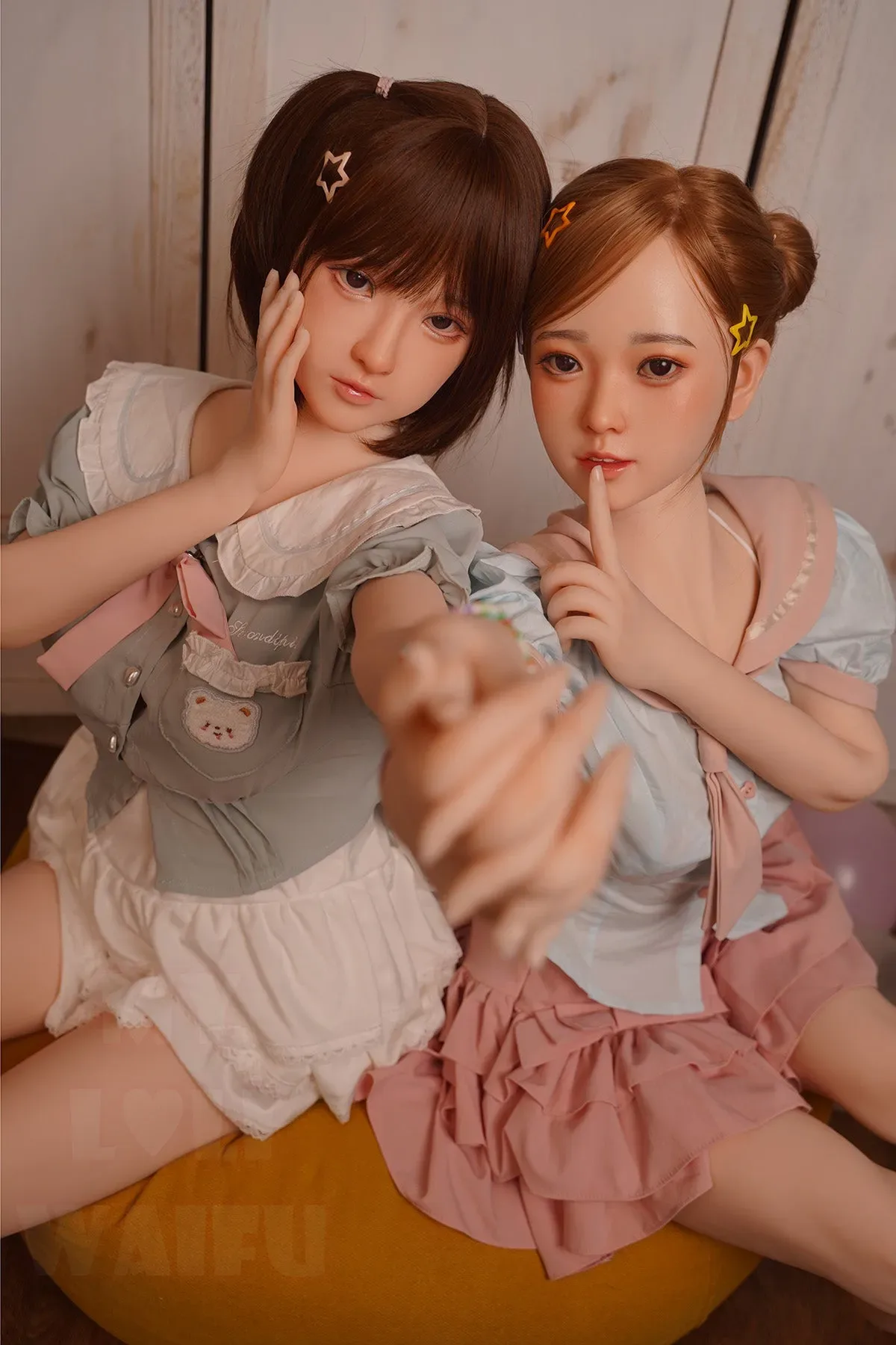 MLW DOLL- B CUP SILICONE HEAD ASIAN TWINS SEX DOLL- MIA&HARUKI view 4