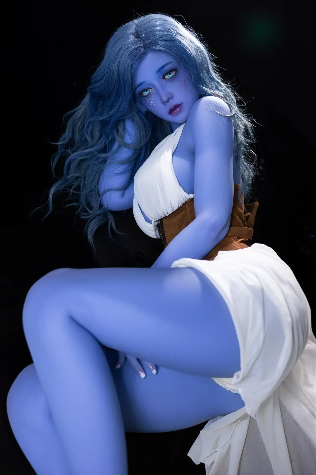 AIBEI DOLL | 160CM (5'3") BIG BREAST BLUE SKIN LIFELIKE SEX DOLL - GENIUS view 7