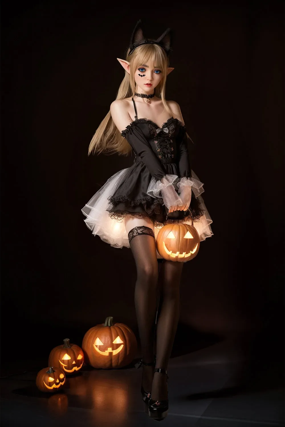 SY DOLL - 150CM/4FT11 FULL SILICONE ROS HEAD HALLOWEEN SEX DOLL - RIANA
