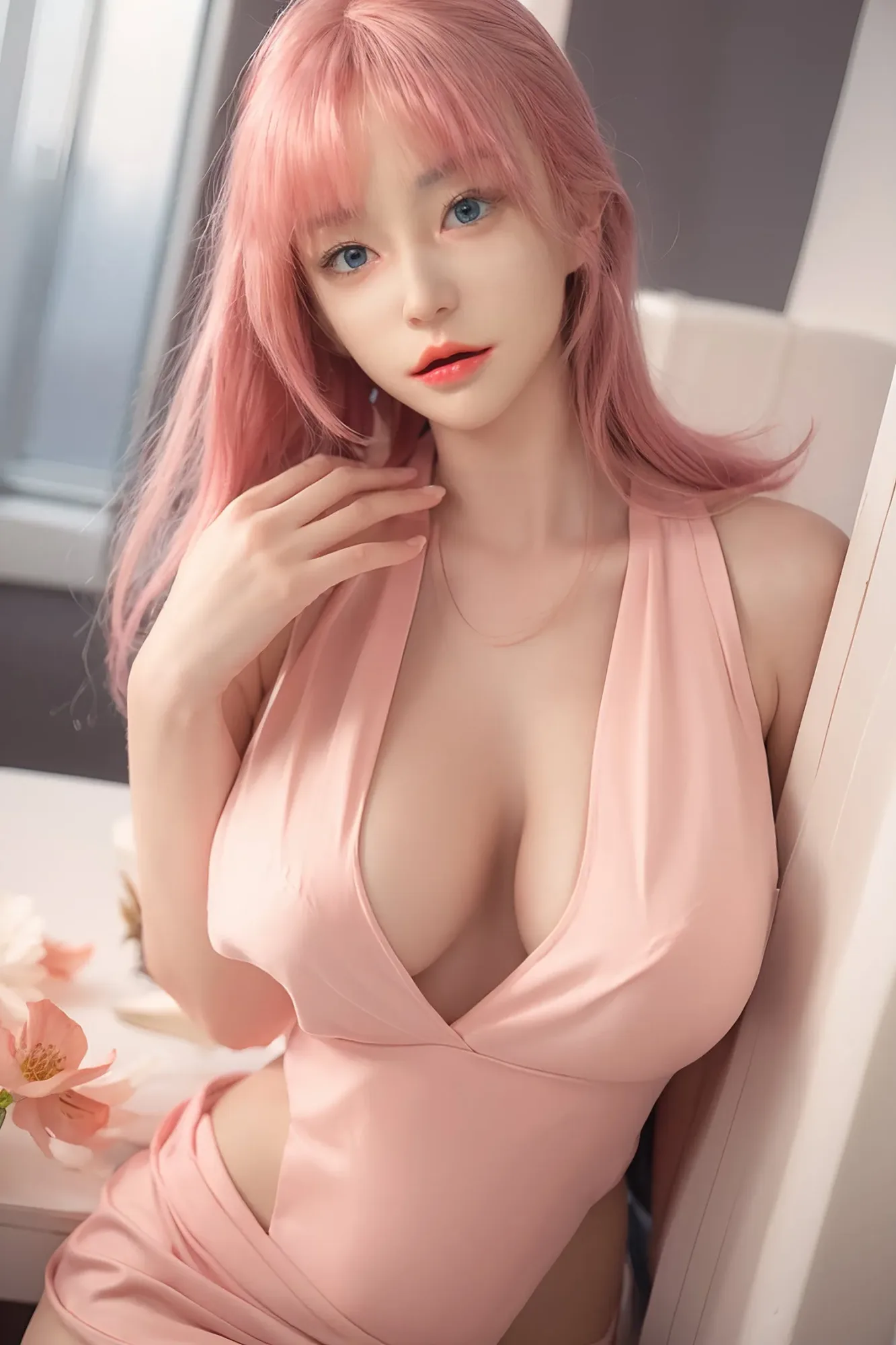SY DOLL | 164CM BIG BREAST FULL SILICONE SEX DOLL WITH ROS HEAD - ELIZABETH view 8