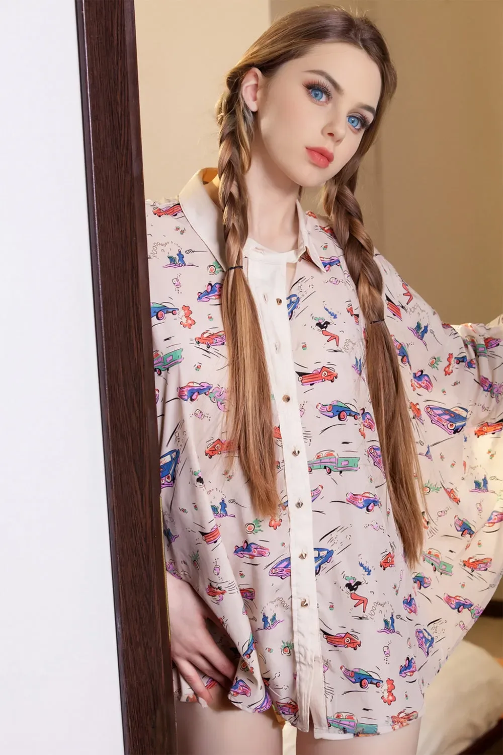 SY DOLL-159CM/5FT3 A CUP SMALL BREAST FULL SILICONE SEX DOLL - ERICA view 3