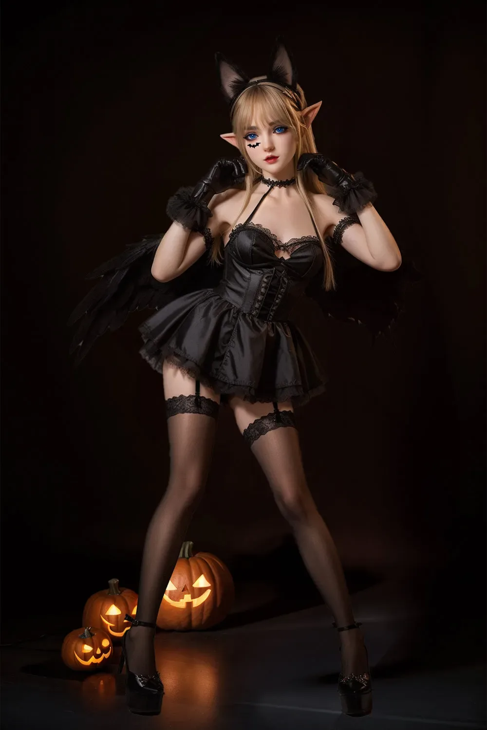 SY DOLL - 150CM/4FT11 FULL SILICONE ROS HEAD HALLOWEEN SEX DOLL - RIANA view 4