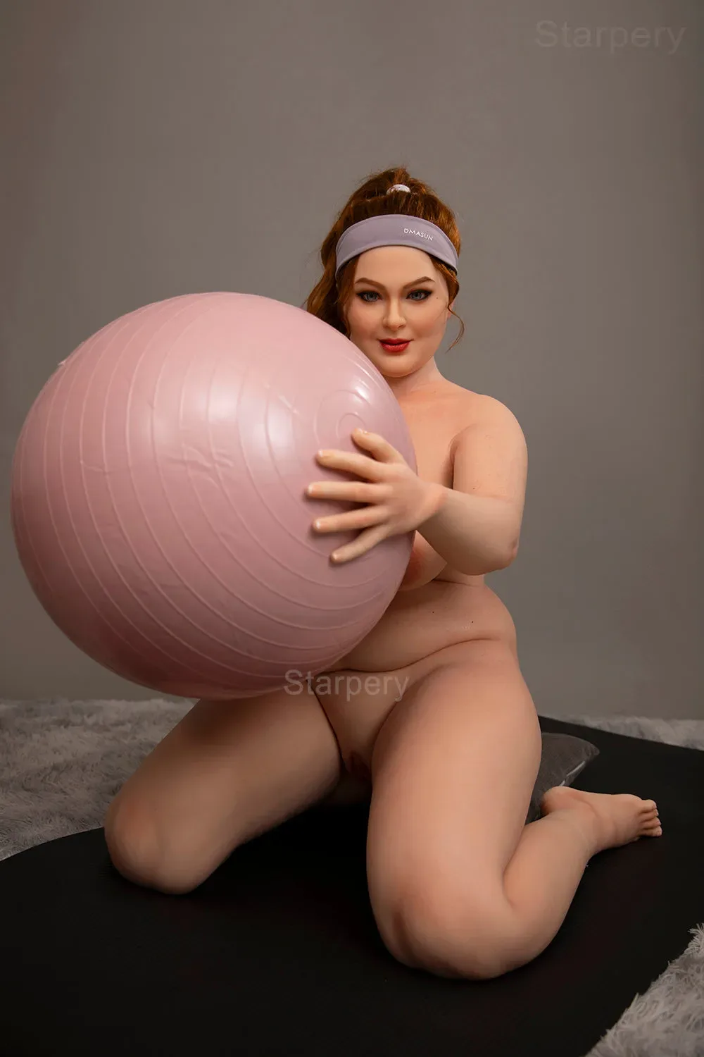 STARPERY Doll  | 161cm ( 5'3' ) BBW New head Ivory Yoga sex lady Full Silicone-Ivory