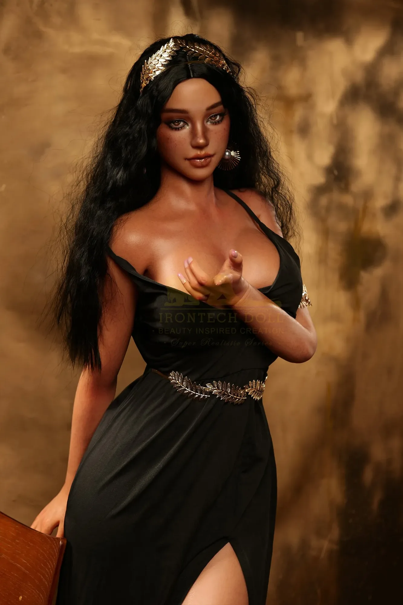 IRONTECH | 166CM/5FT5 DARK TANNED FULL SILICONE LATINO SEX DOLL- FIVA view 3