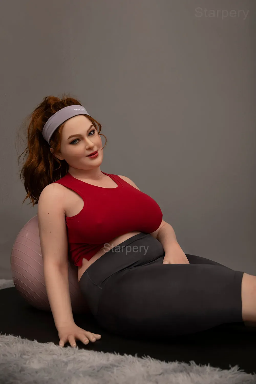 STARPERY Doll  | 161cm ( 5'3' ) BBW New head Ivory Yoga sex lady Full Silicone-Ivory view 3