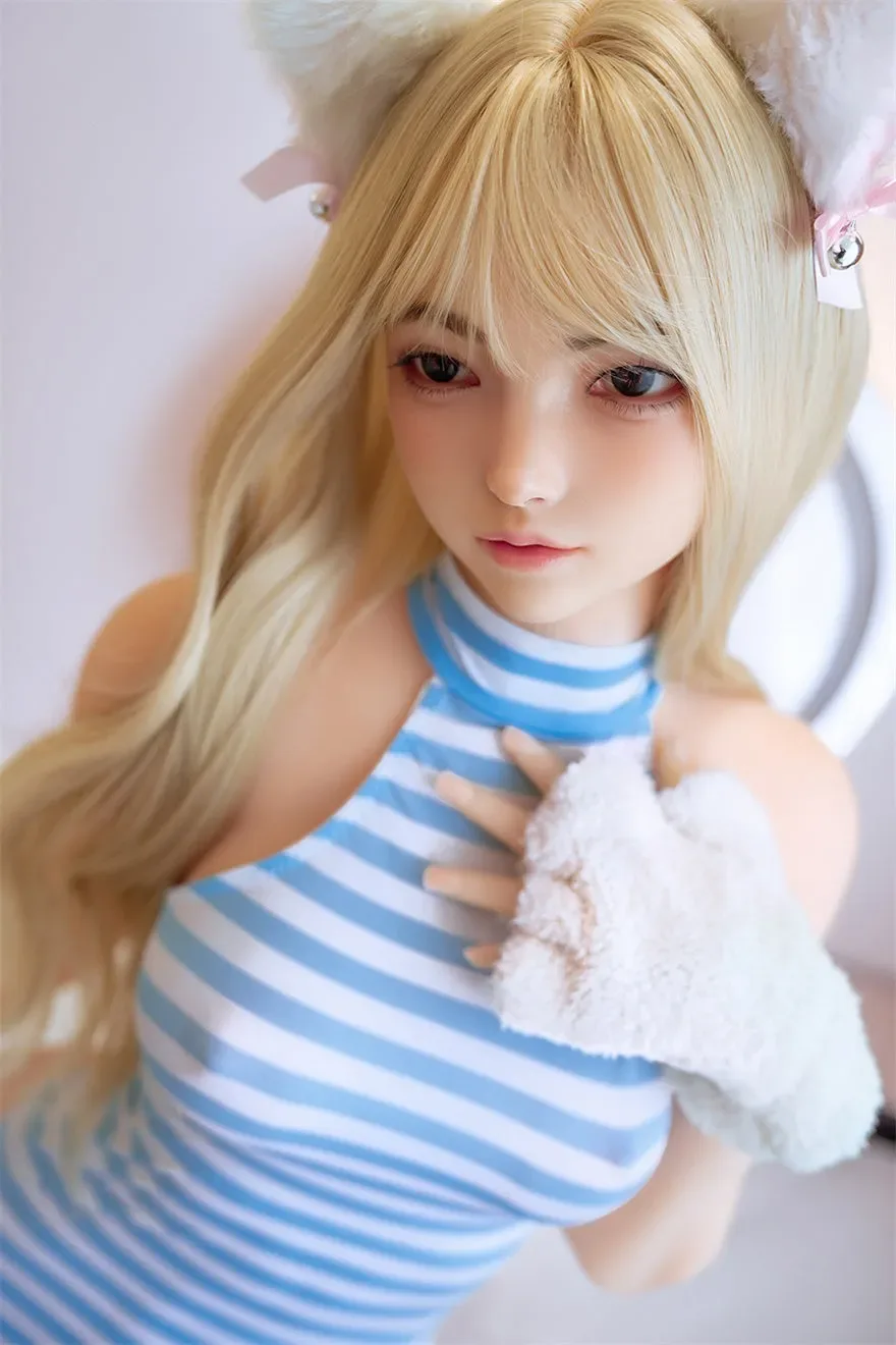6YE | 158CM/5FT2 SMALL BREAST SILICONE SEX DOLL WITH MOVABLE JAW - DUO view 3