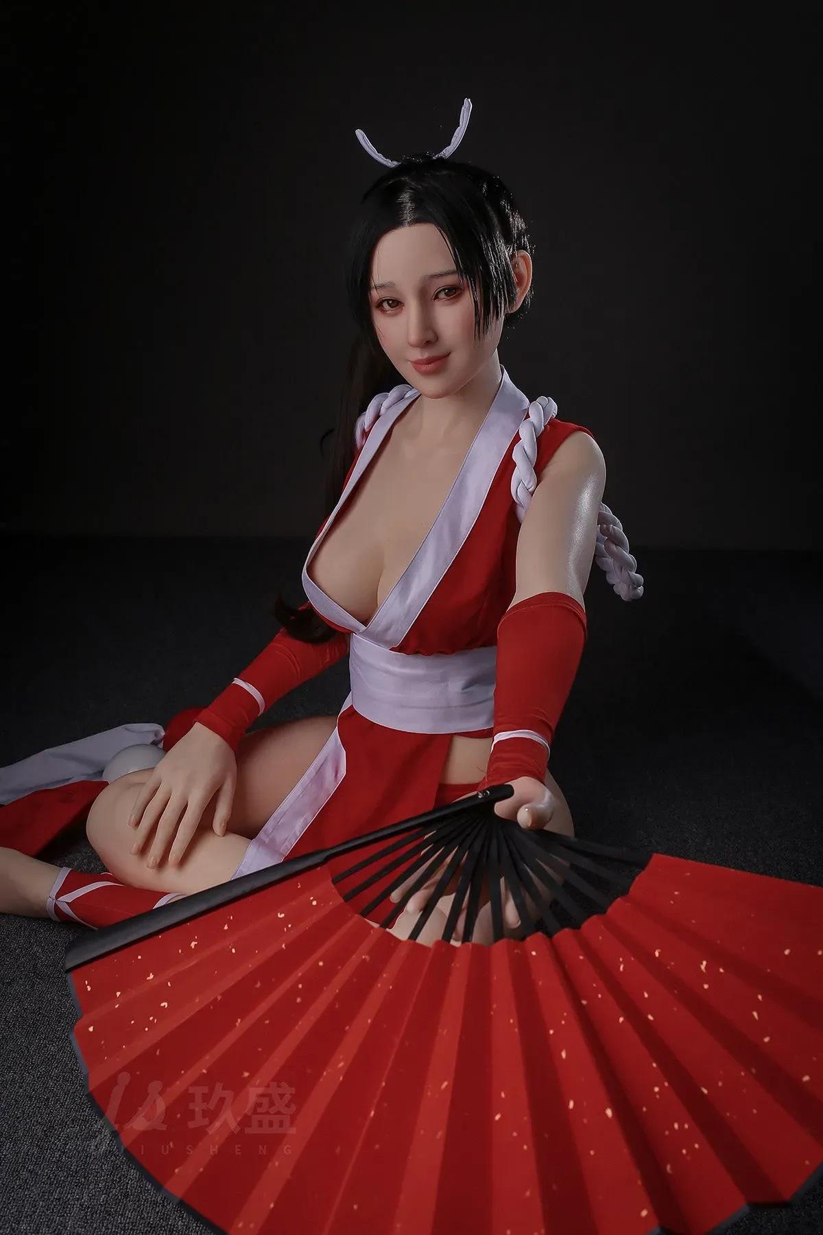 JIUSHENG DOLL- 158CM(5FT2) D CUP FULL SILICONE COS MAI SHIRANUI SEX DOLL- PAMELA view 6