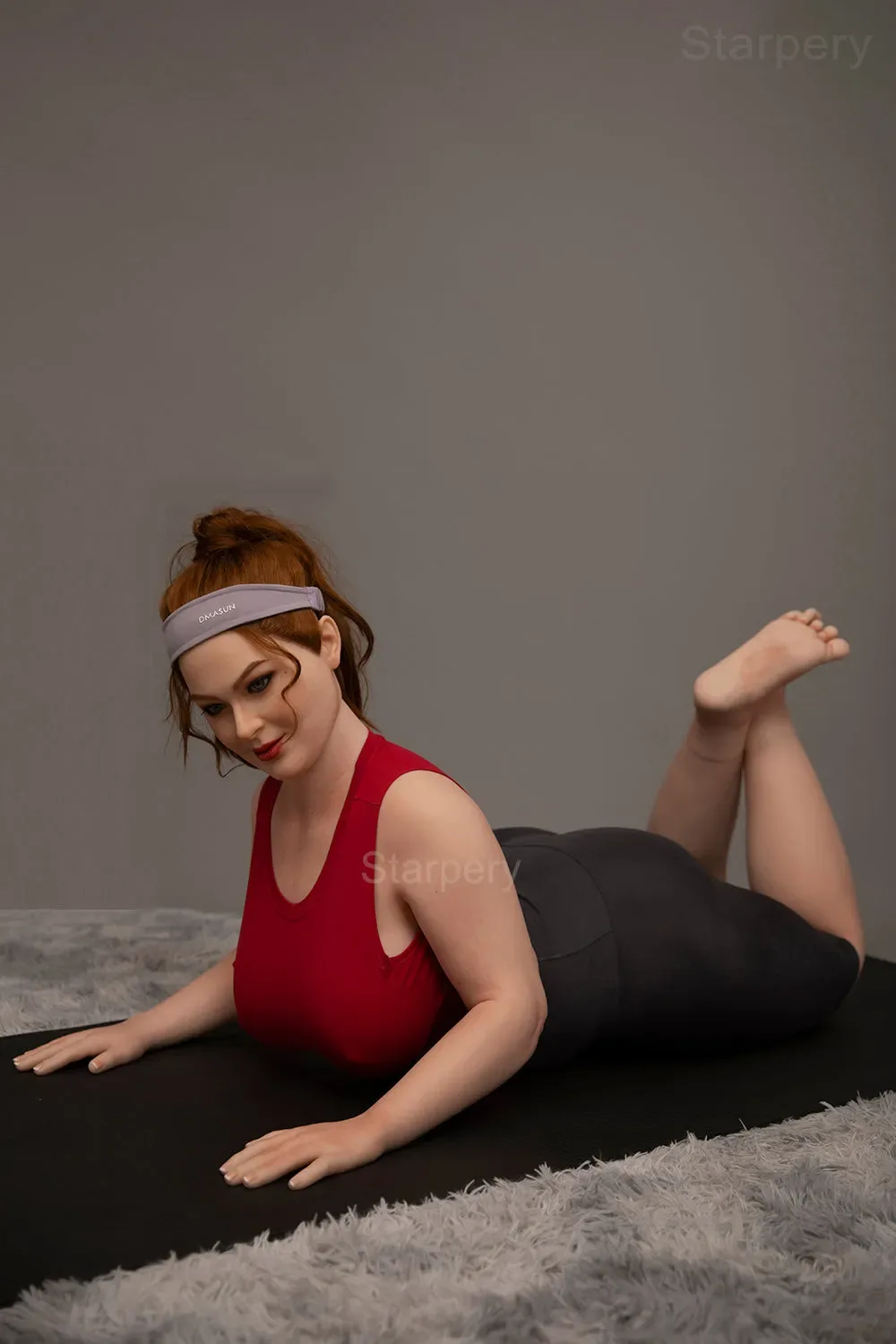 STARPERY Doll  | 161cm ( 5'3' ) BBW New head Ivory Yoga sex lady Full Silicone-Ivory view 2
