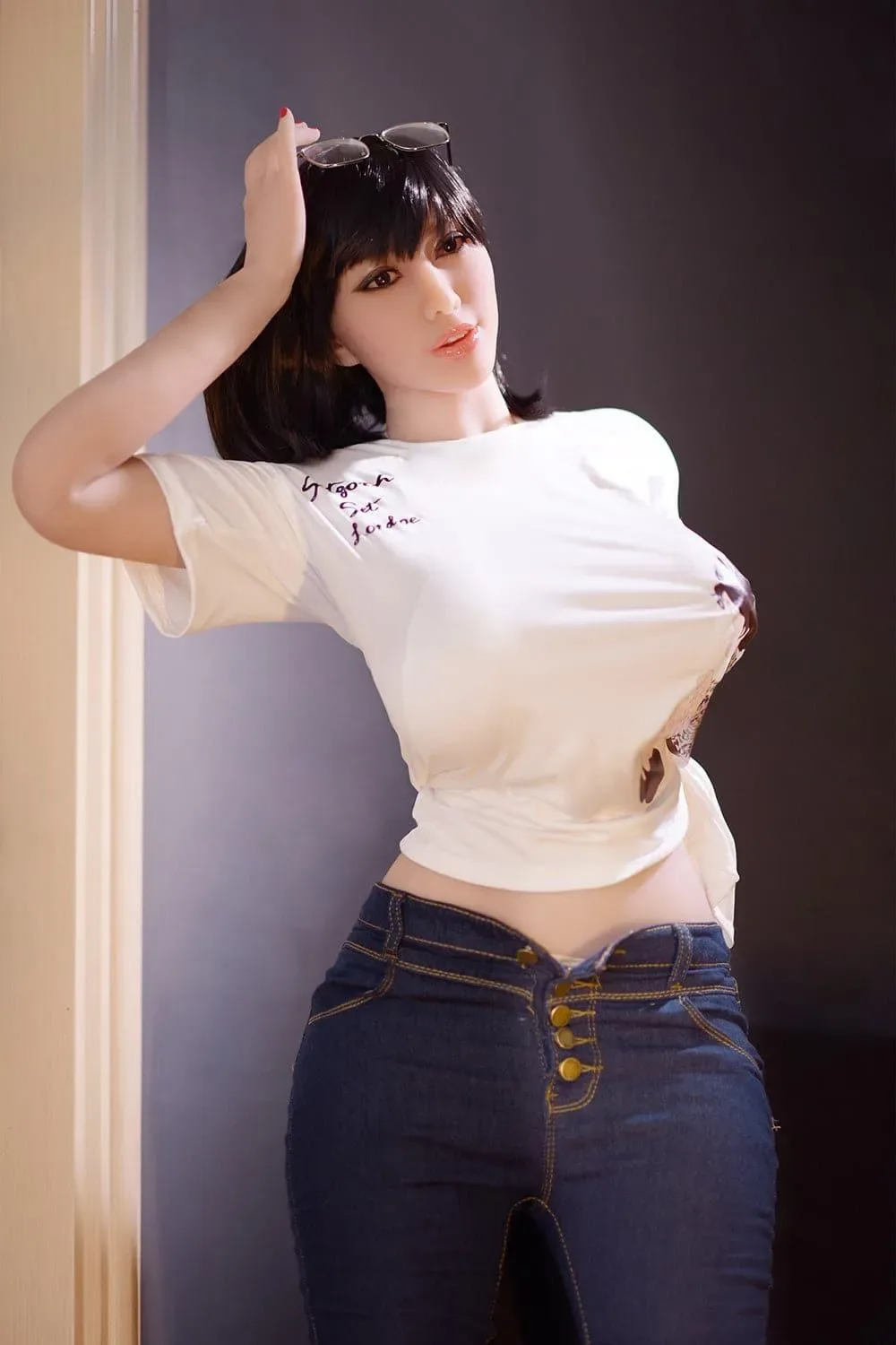 6YE | 163CM (5' 4") J-CUP BIG TITS BIG BUTT BLACK SHORT HAIR SEX DOLL - SUZANNE view 5
