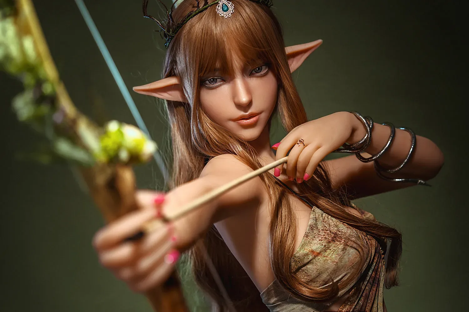 6YE | 158cm/5ft2  A-Cup ROS Head Elf Sex Doll- Tinny view 5