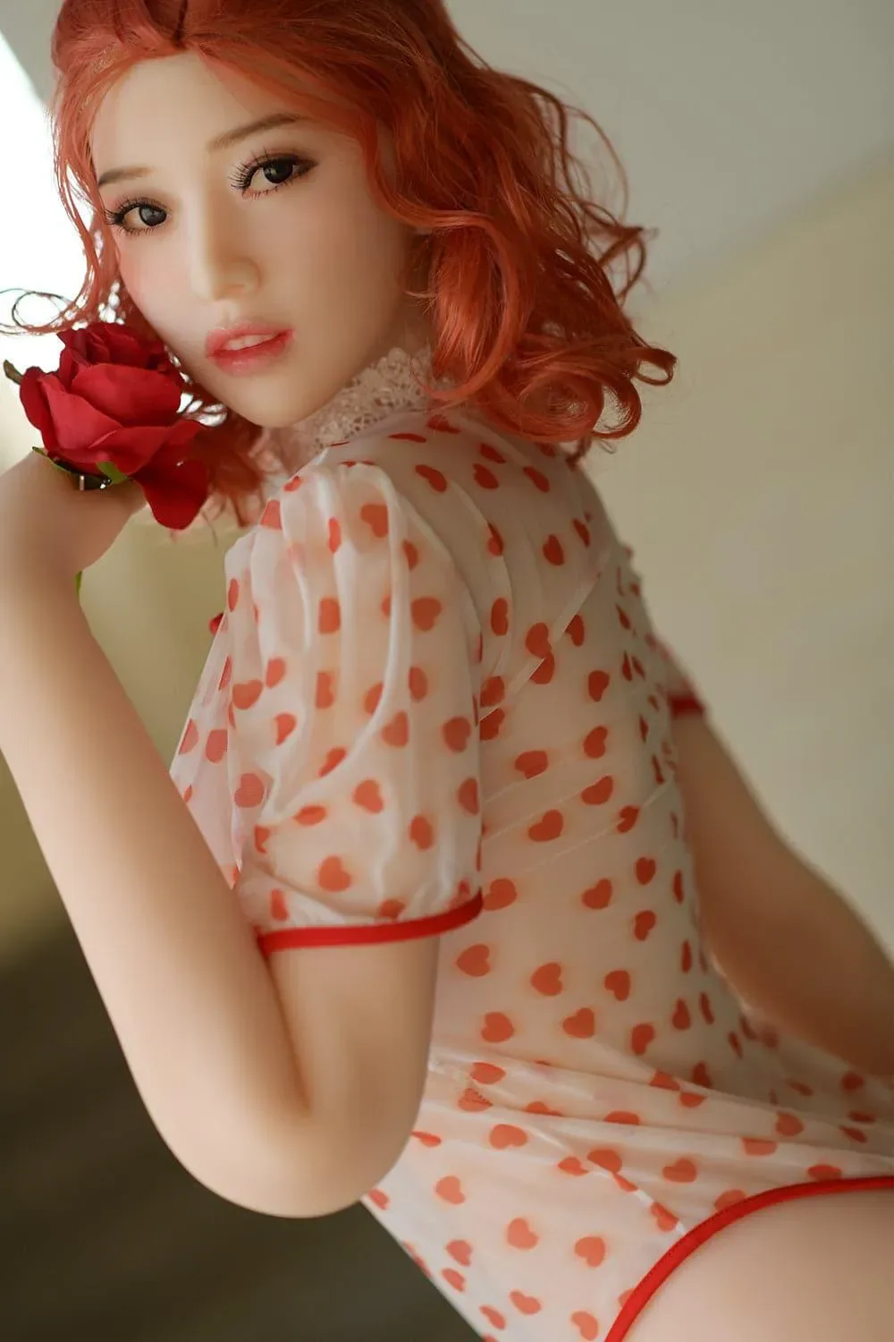 6YE | 165CM (5' 5") D-CUP SMALL BREASTED PINK HAIR SEX DOLL - THERESA view 5