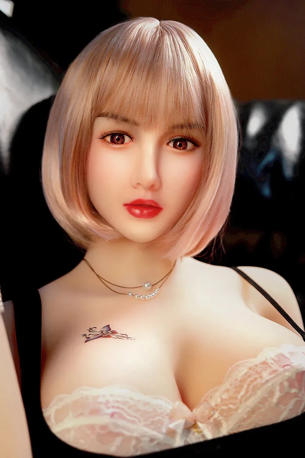 165CM (5' 5") ASIAN KOREAN PINK SHORT HAIR SEX DOLL - JESSIE view 3