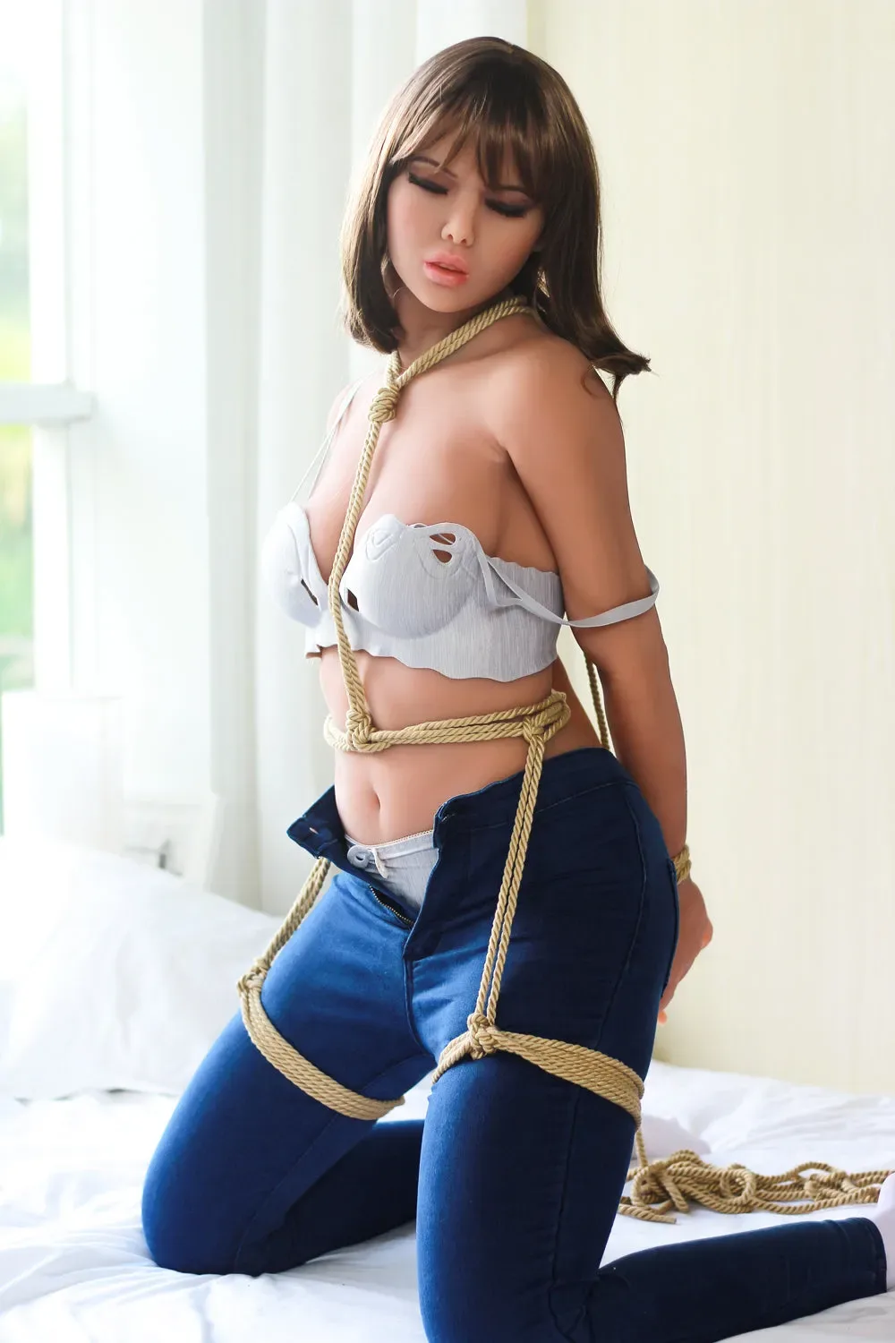 6YE | US IN STOCK 160CM (5' 3") BLONDE BIG BOOBS SEX DOLL - DIDI view 3